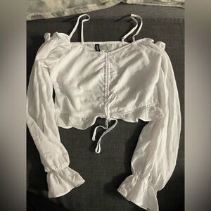 H&M Divided Crisp White Blouse